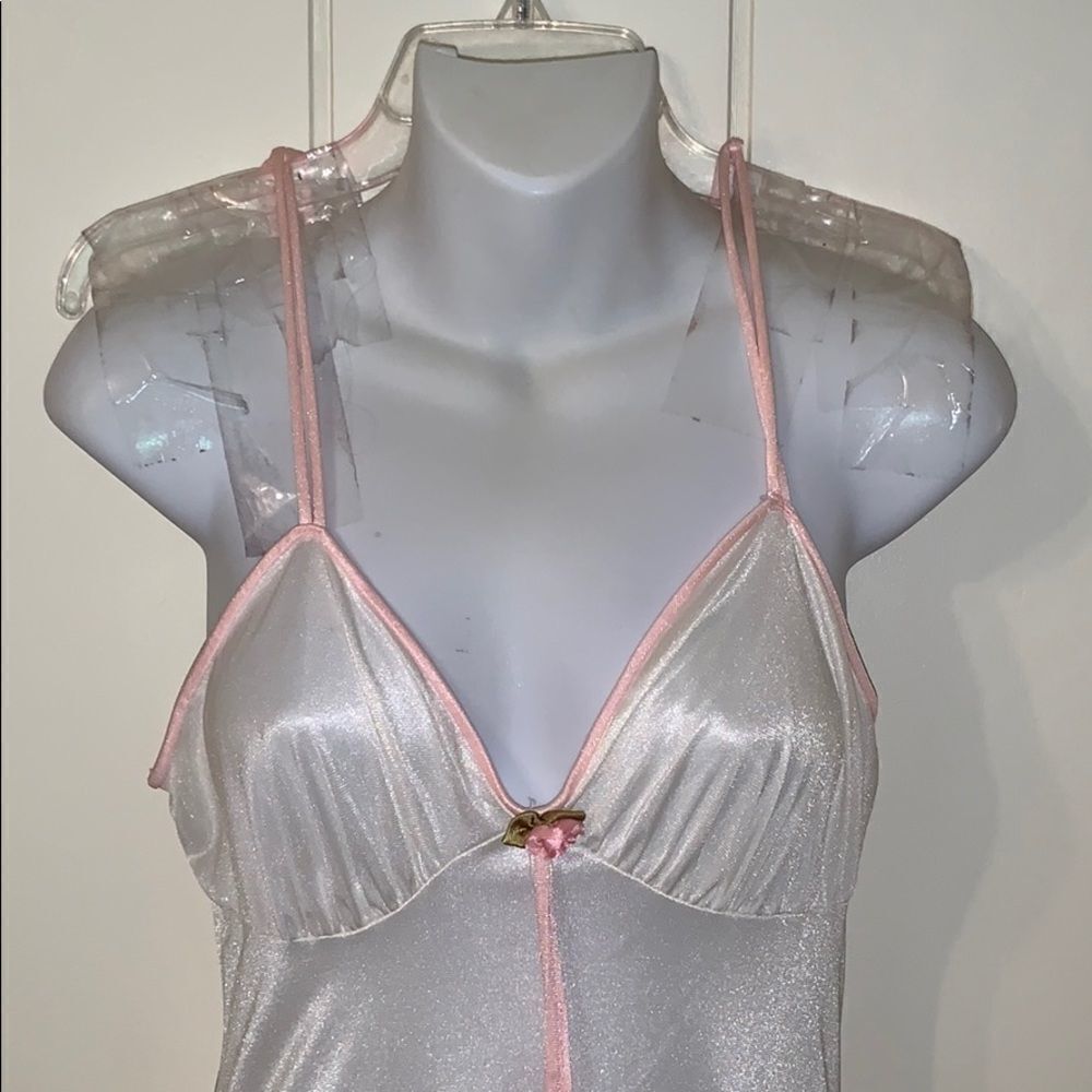 Vtg 60s Val Mode ivory nylon gown & robe - Picture 5 of 8